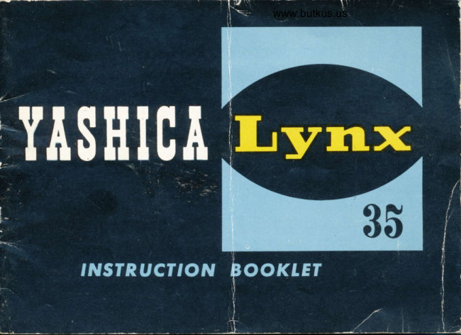 Yashica Lynx-1000 Yashica Lynx 35 manual cover