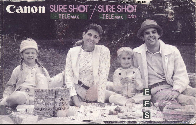 Canon Sureshot Tele Max manual cover