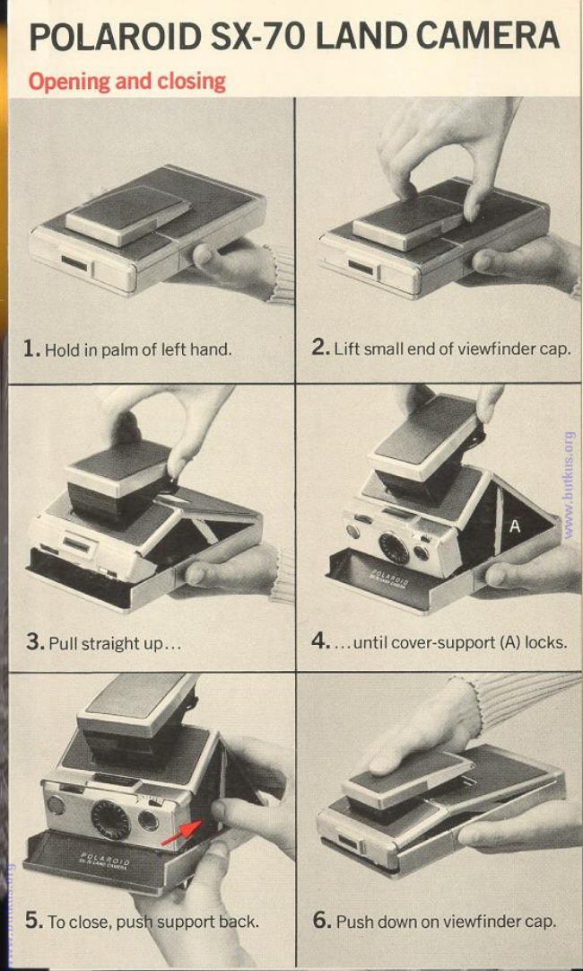 Polaroid SX-70 — basic operation manual cover