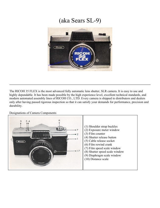 Ricoh 35 Flex manual cover