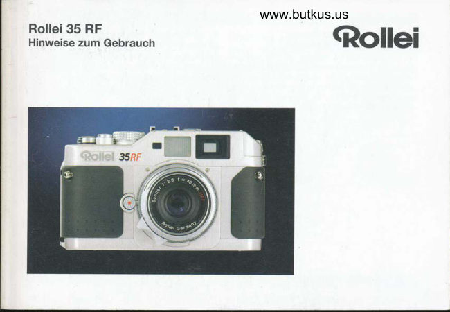 Rollei 35 RF manual cover