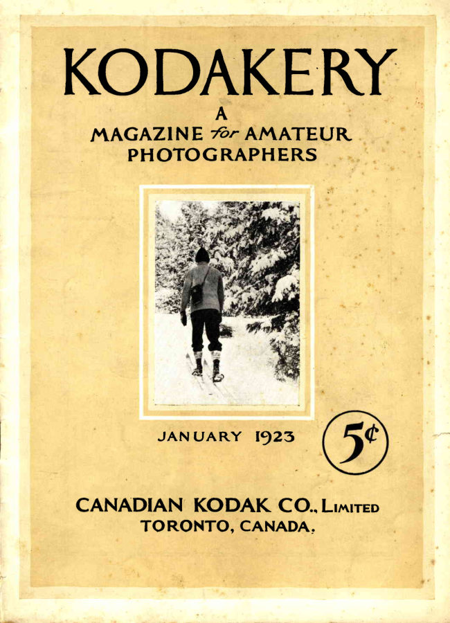 Kodak January 1923 manual cover