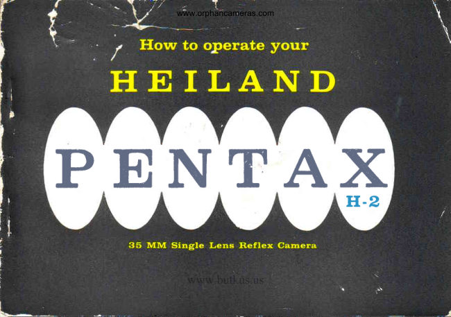 Pentax Heiland H-2 manual cover
