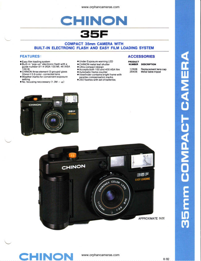 CHINON 35F manual cover