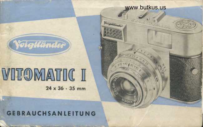 Voigtlander Vitoamtic I manual cover