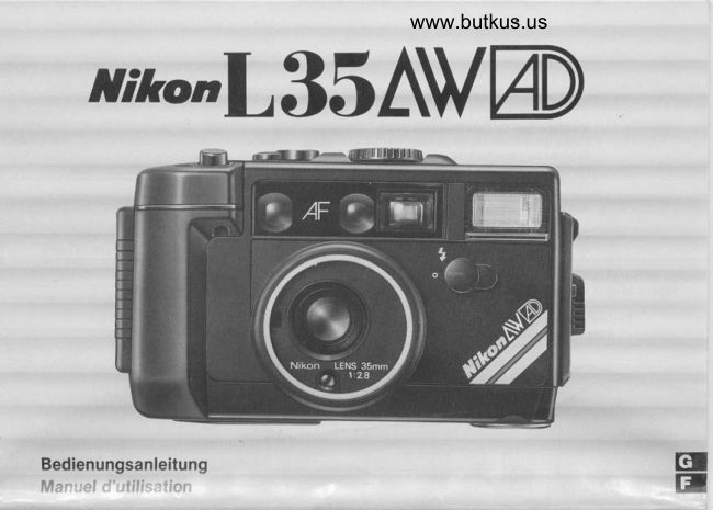 Nikon L35 AW AD manual cover