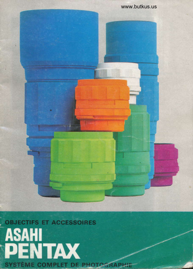 Asahi Pentax lentilles (montage sur filetage) manual cover