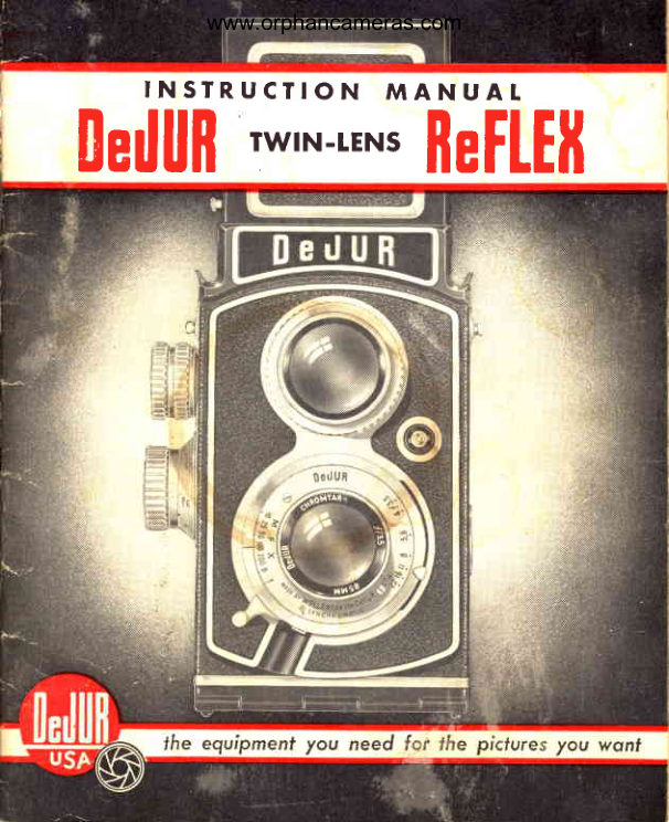 DeJUR Twin Lens Reflex manual cover