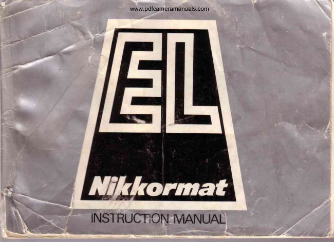 Nikon Nikkormat EL manual cover