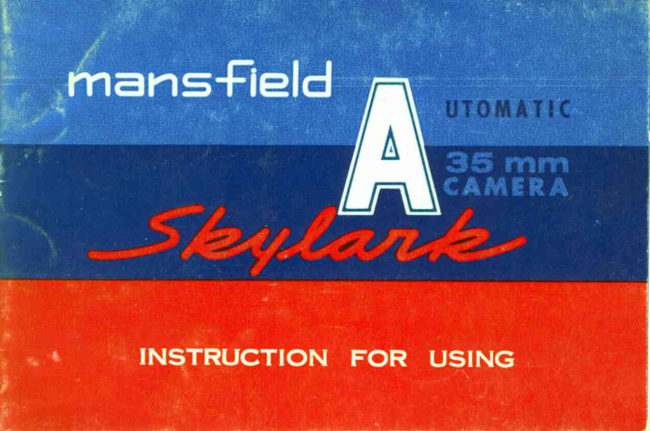 Mansfield Skylark Automatic manual cover