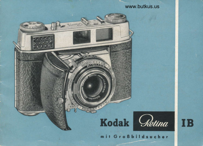 Kodak Retina IB manual cover