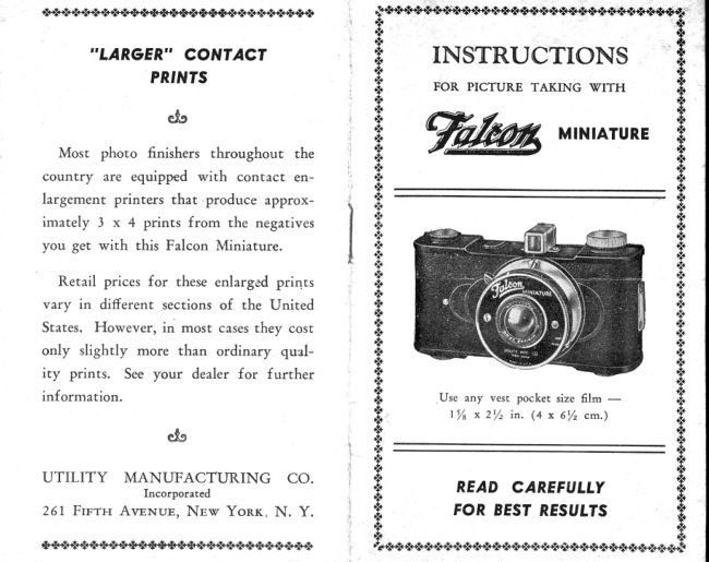 FALCON Minature manual cover