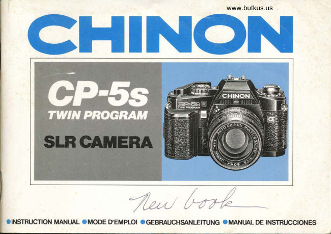 CHINON CP-5S manual cover