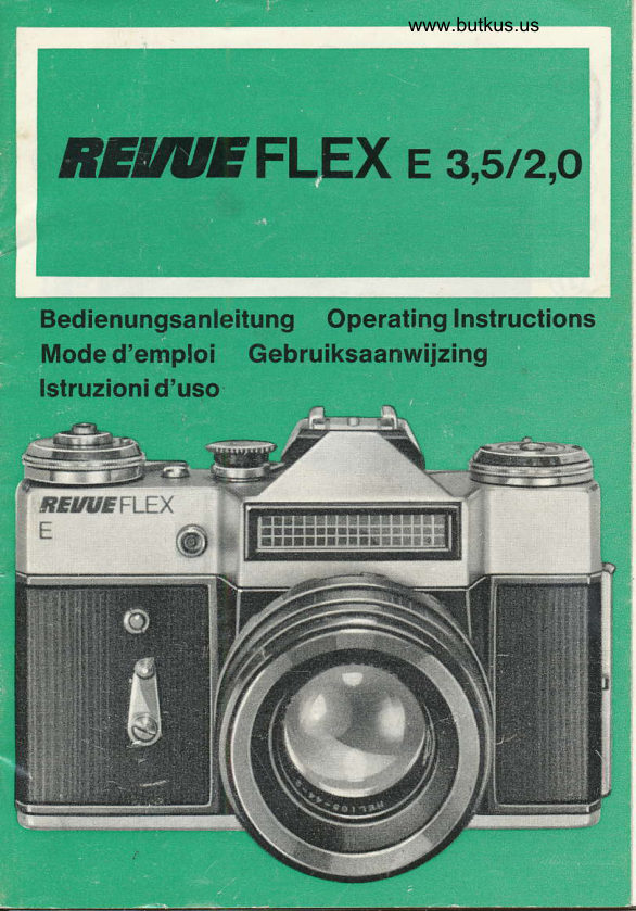 Revueflex E manual cover