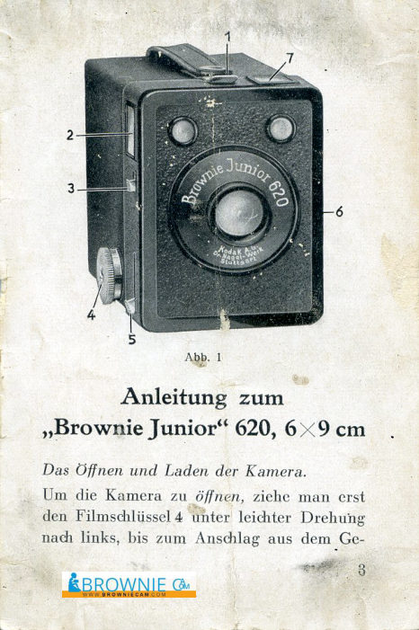Kodak Brownie Junior manual cover