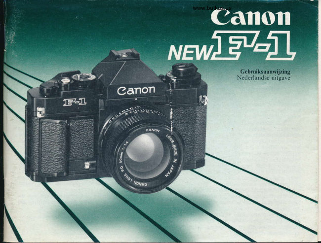 Canon New F-1 Gebruiksaanwijzing manual cover