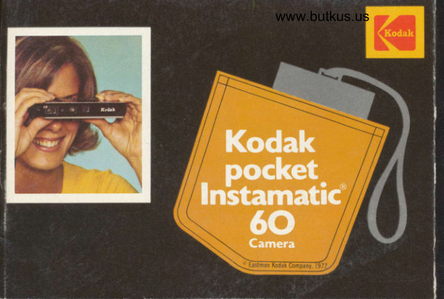 Kodak Pocket Instamatic 60 manual cover