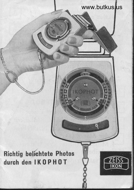 Zeiss Ikon IKOPHOT manual cover