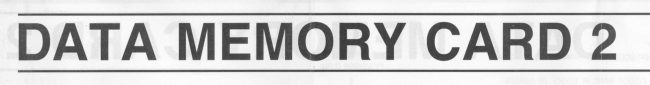 Minolta Data Memory Card 2 manual cover
