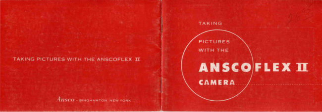 Agfa Anscoflex II 2 pages per scan manual cover