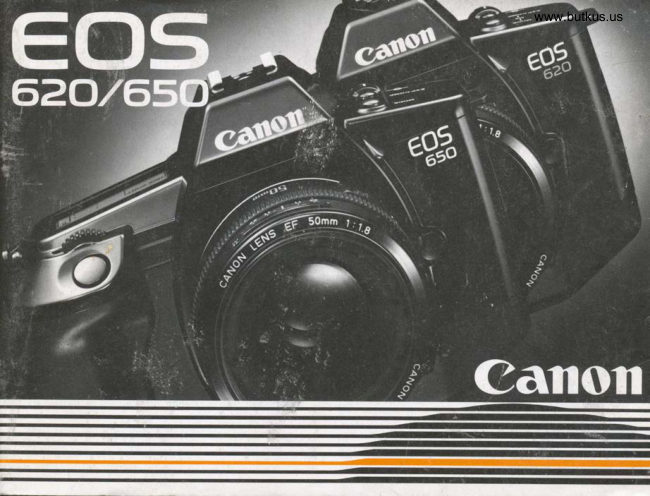 Canon EOS 620 - 650 manual cover