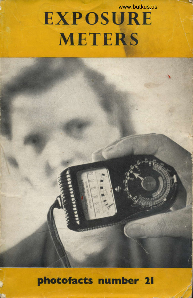 Exposure meters — Photofacts manual cover