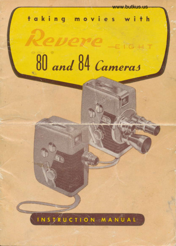Revere 8 Model 80 and 88 manual cover