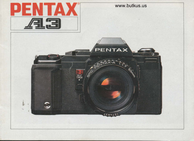 Pentax A3 manual cover