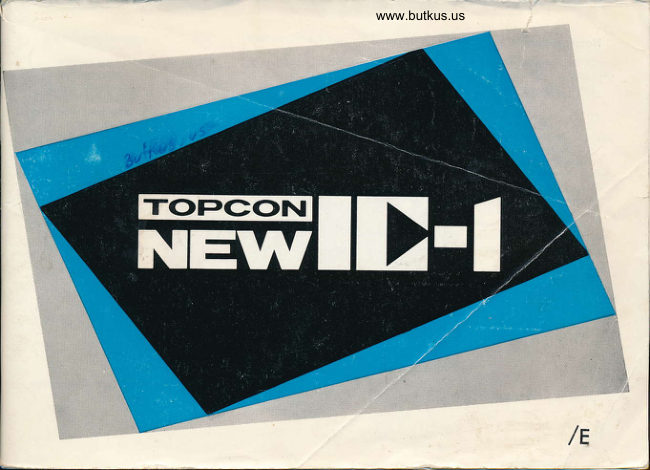 topcon new ic 1 languages manual cover
