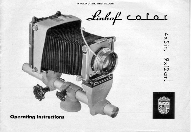 Linhof Color manual cover