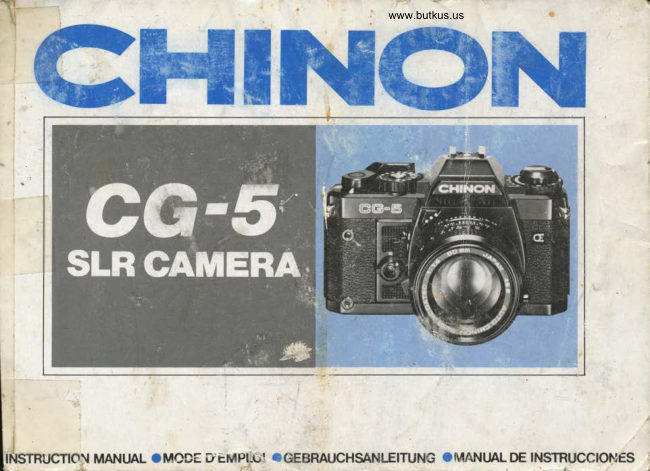 Chinon Cg 5 LANG01 manual cover