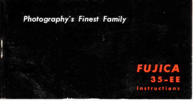 Fujica 35-EE manual cover