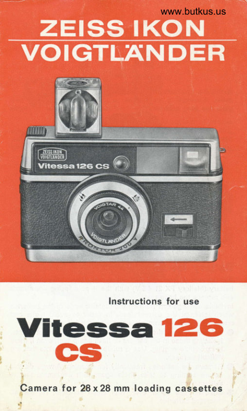 Voigtlander 126 CS manual cover
