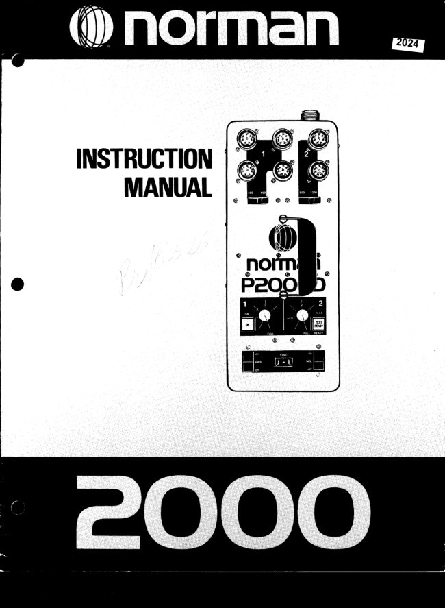 Norman 2000 flash manual cover