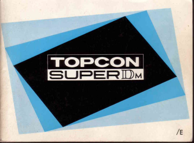 Topcon Super DM manual cover