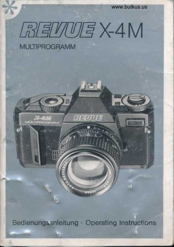 Revue X-4M manual cover