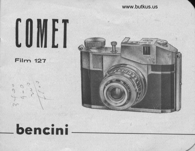 Bencini Comet manual cover