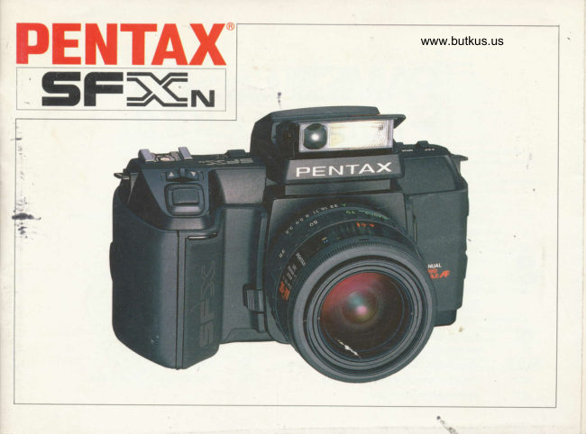 Pentax SFXn manual cover