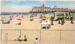 Historic Wild Wood NJ post card - Wildwood Beach Club - 1936