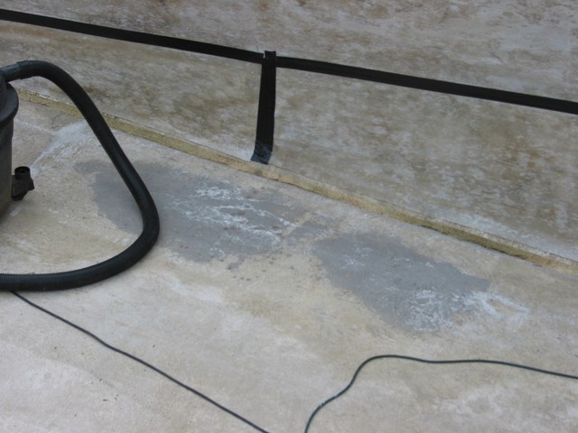 I fixed the bad cracks with concrete repair