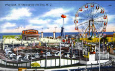 Historic Wild Wood NJ post card - Playland