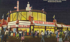 Historic Wild Wood NJ post card - Playland 1957