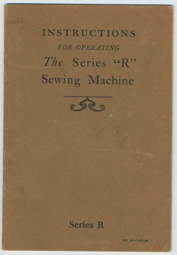 New Home Series R manual cover