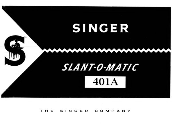 Singer 401A manual cover