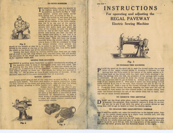 National Regal Paveway Electric manual cover