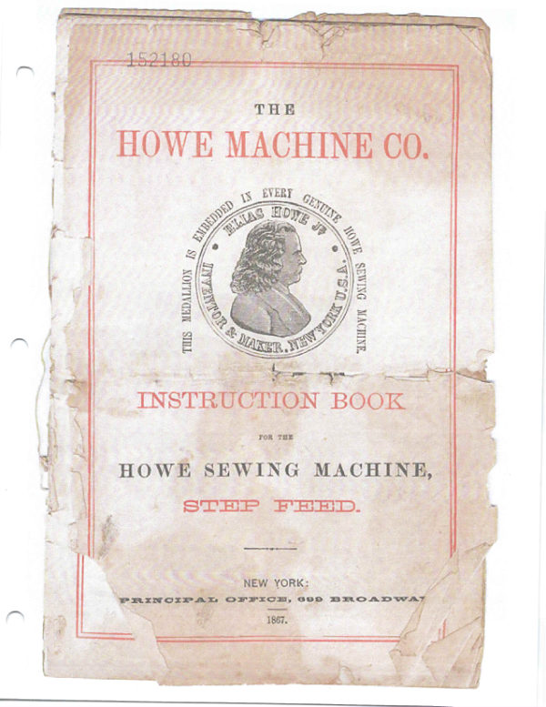 Howe Step Feed manual cover