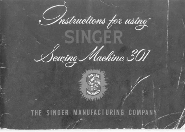 Singer 301 manual cover