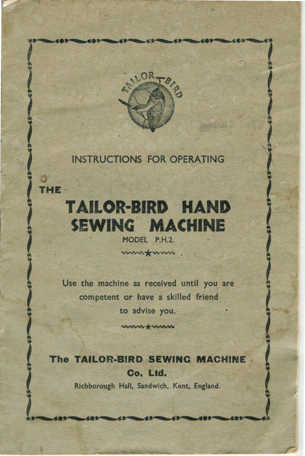 Taylor Bird manual cover