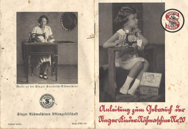 Singer 20-1 in German manual cover
