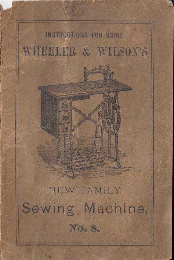 Wheeler & Wilson A Number 8 manual cover